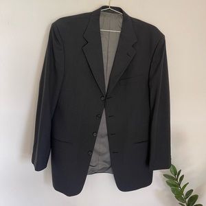 Monsieur By Givenchy Four Button Closure Pure Wool Sports Coat/Suit Jacket 43L